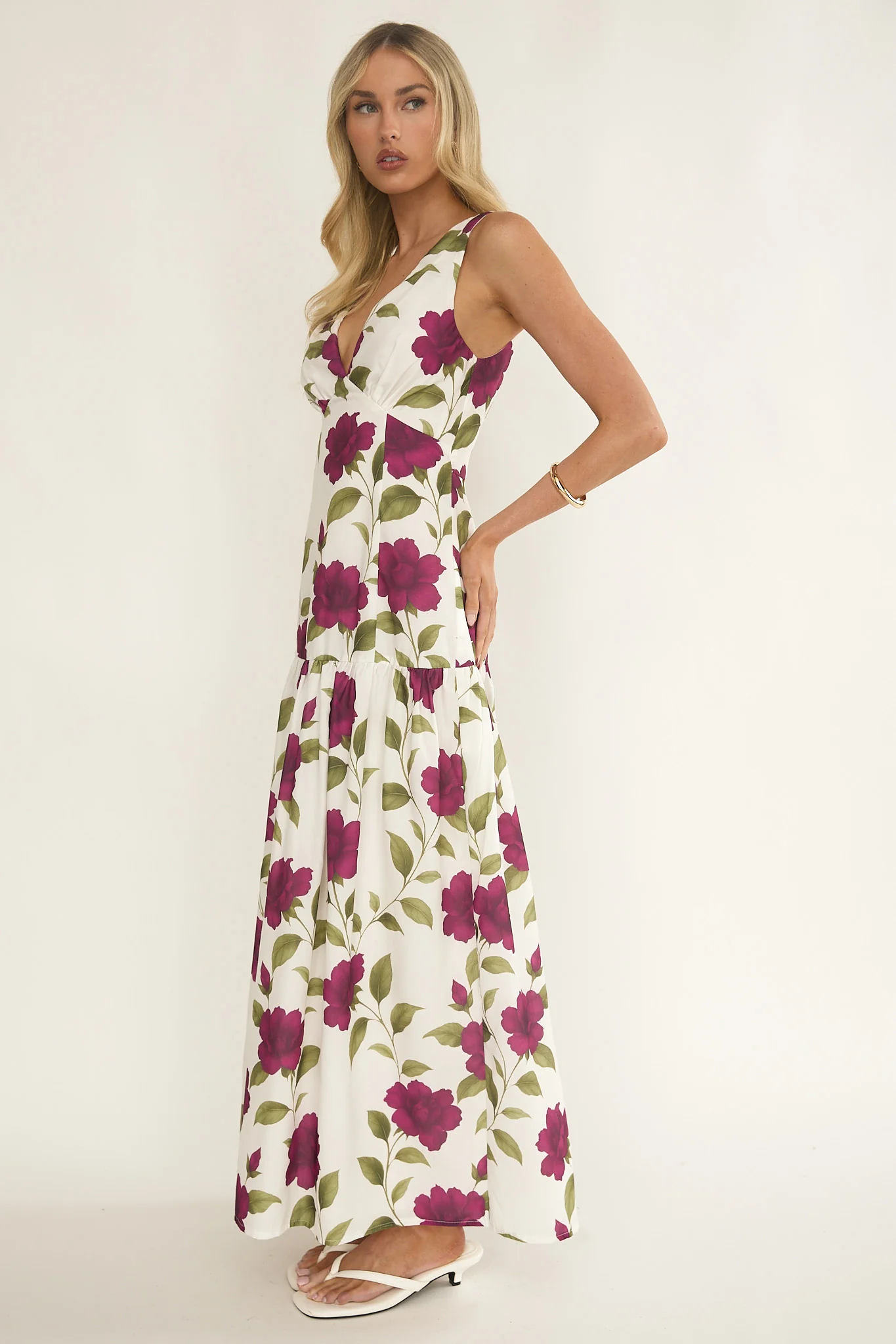 Begonia Drop Waist Maxi Dress Allegra Floral - Image 6