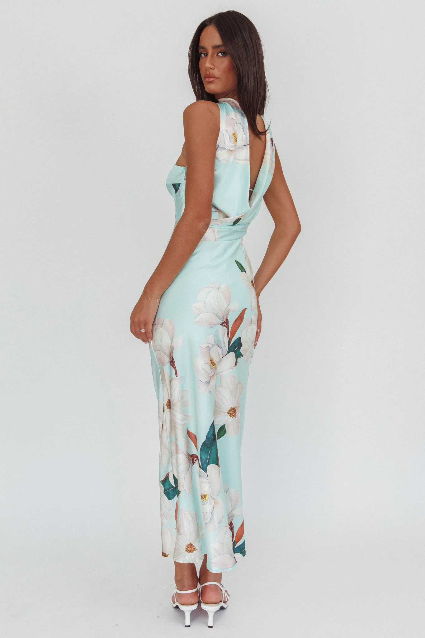 Damsel Reverse Halter Maxi Dress Magnolia Mint - Image 2