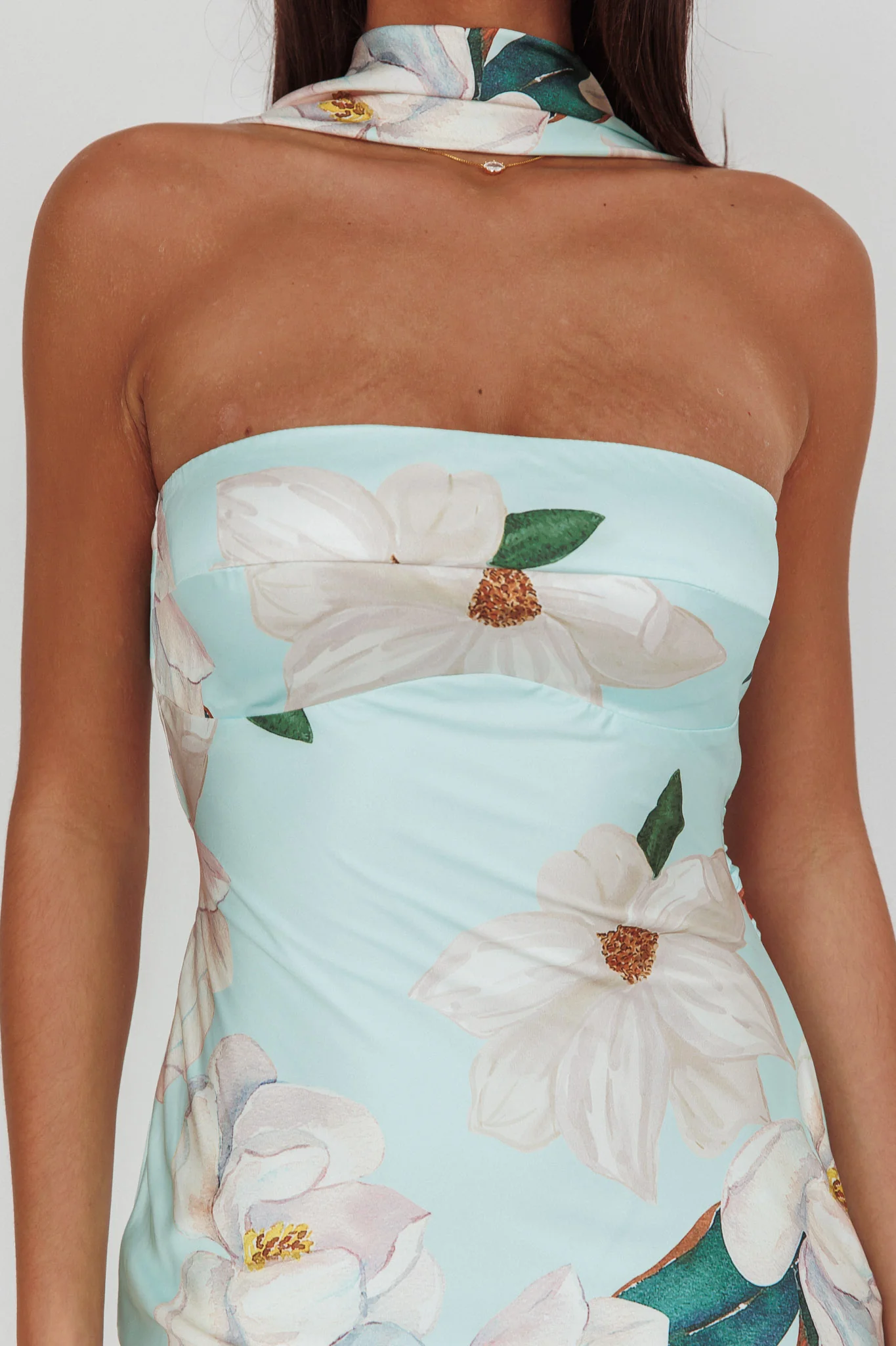 Damsel Reverse Halter Maxi Dress Magnolia Mint - Image 3