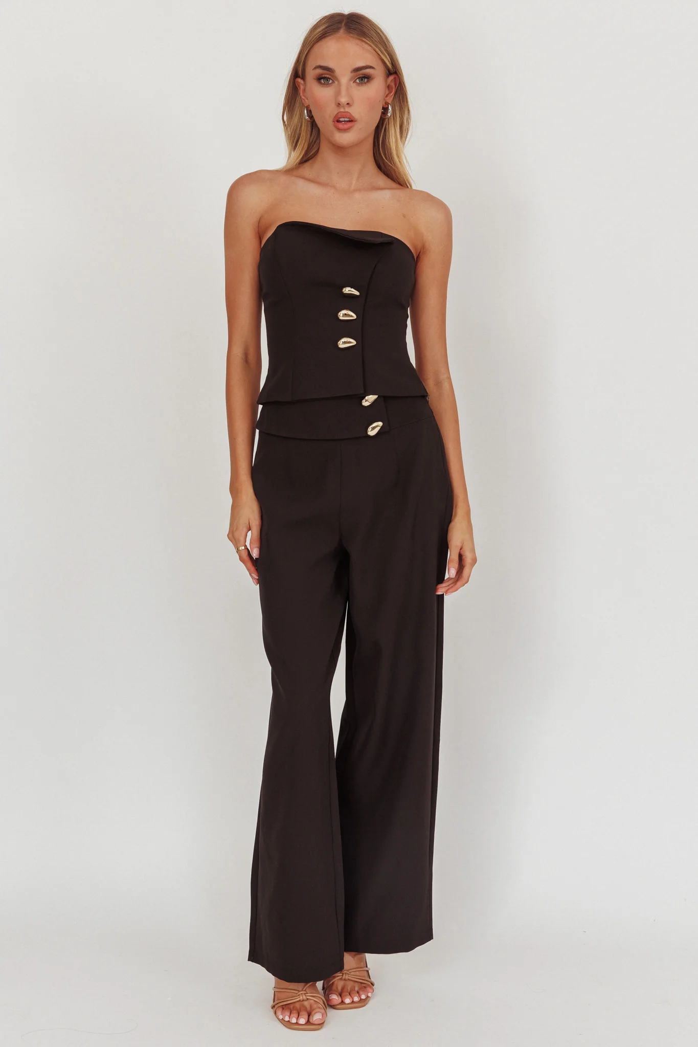 Ishani Hardware Decoration Pants Black - Image 5