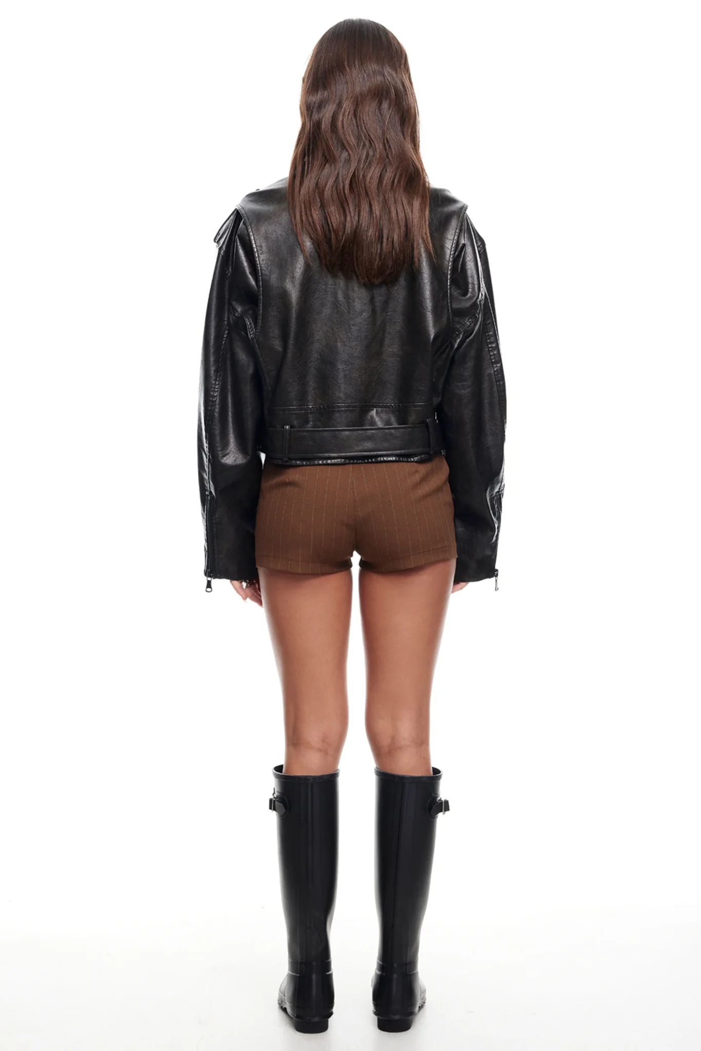 LIONESS Driftwood Bomber Jacket Onyx - Image 4