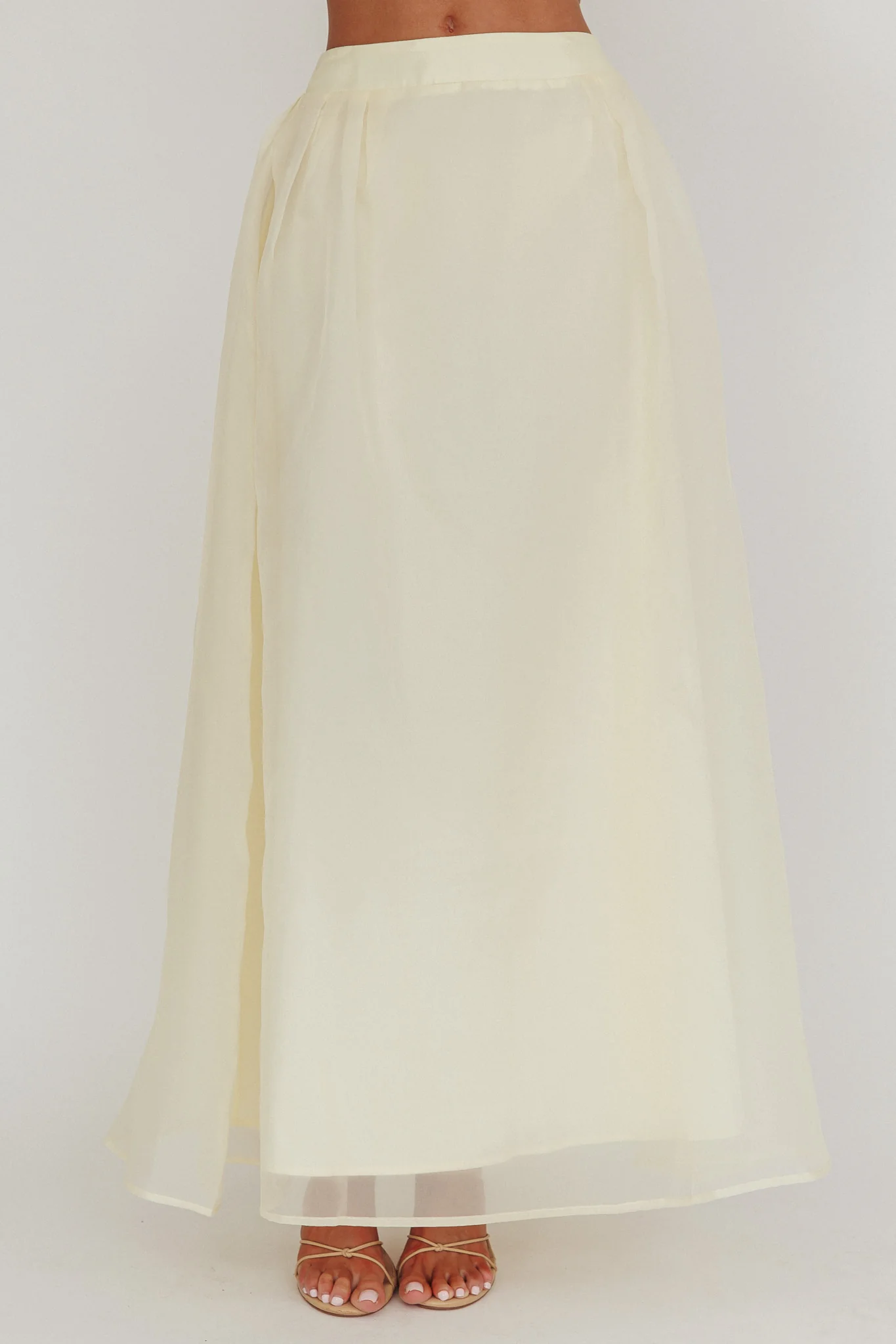 Simple Things Organza Maxi Skirt Butter - Image 3