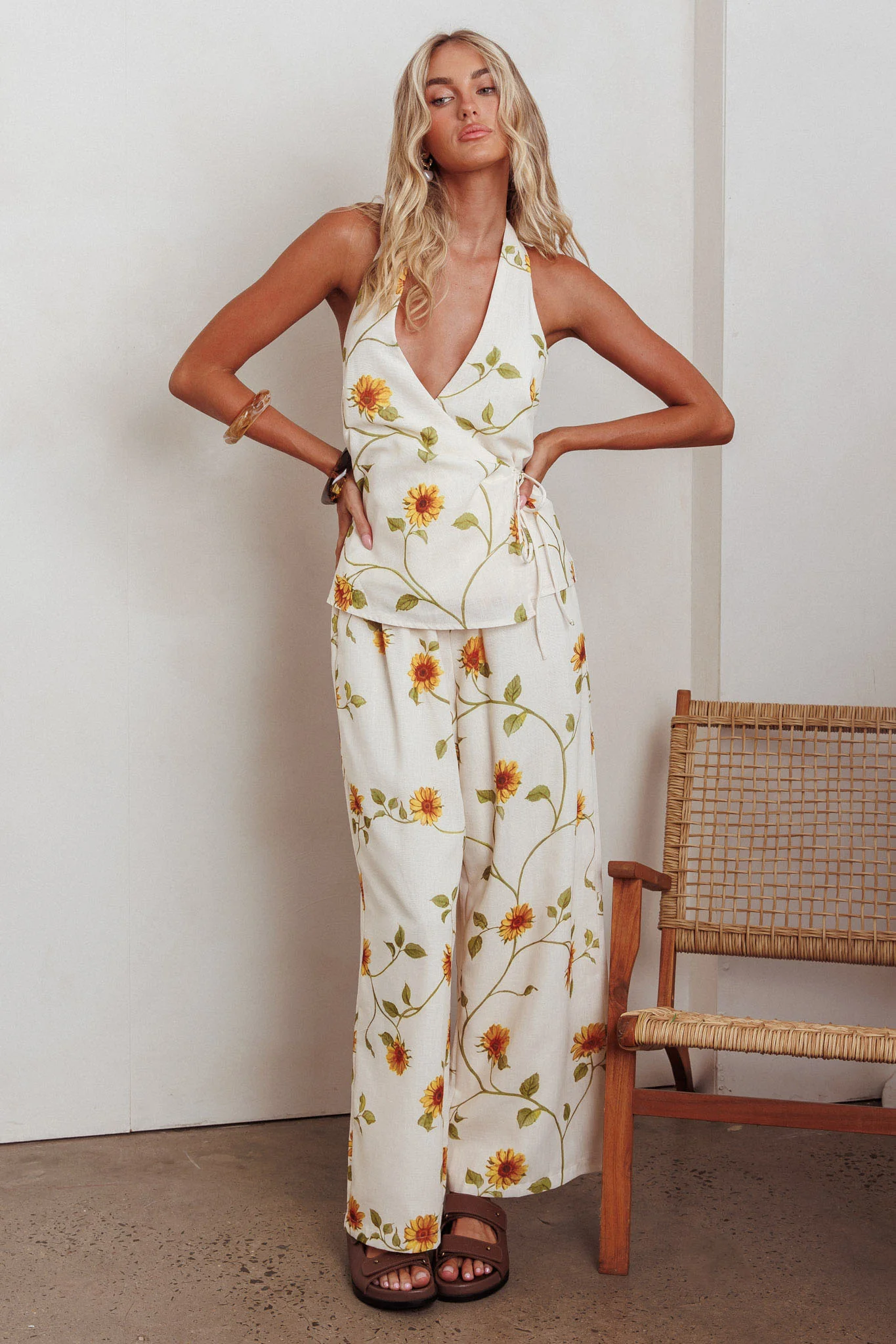 Sway Drawstring Pants Sunflower - Image 2