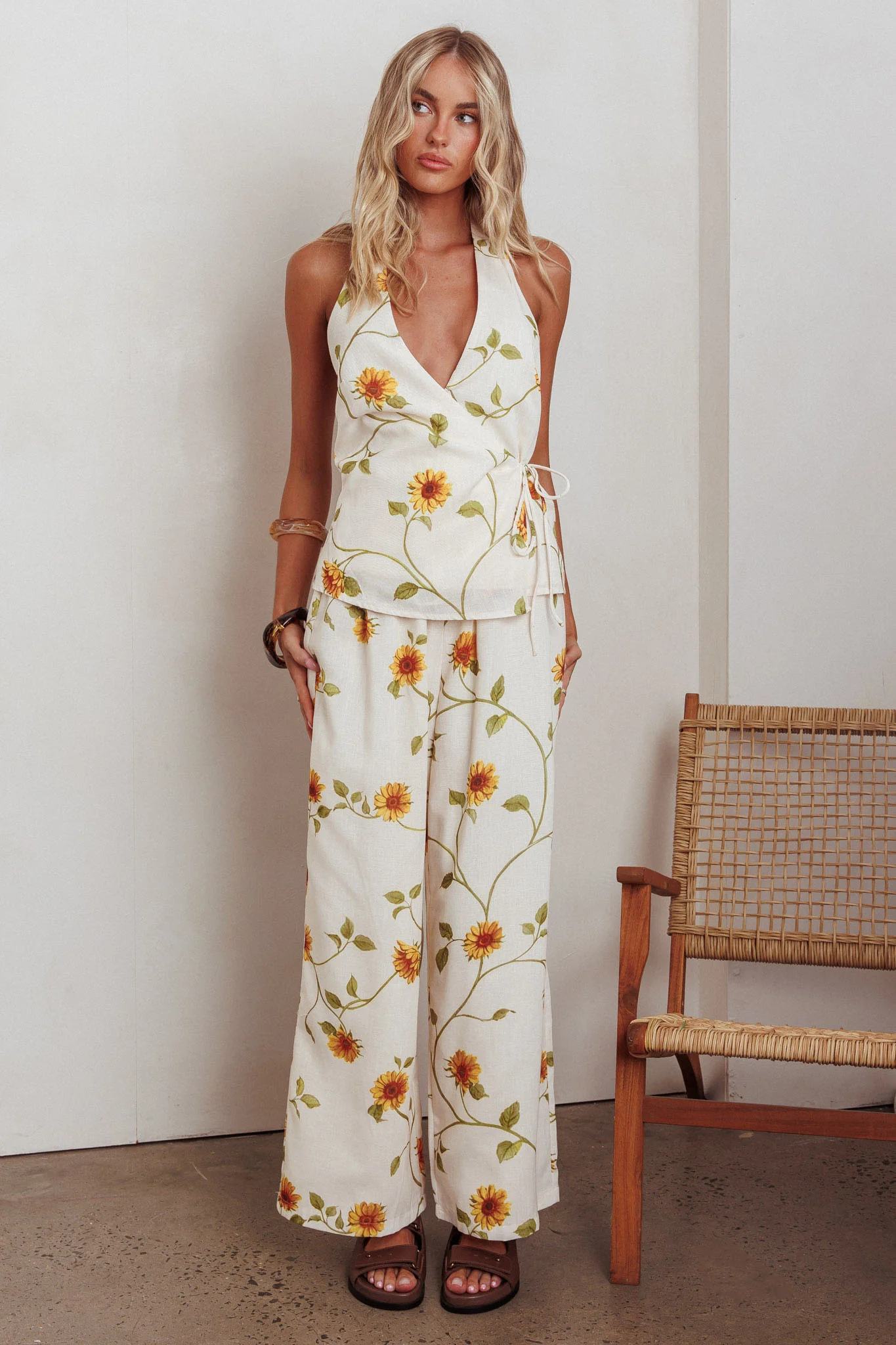Sway Drawstring Pants Sunflower - Image 3