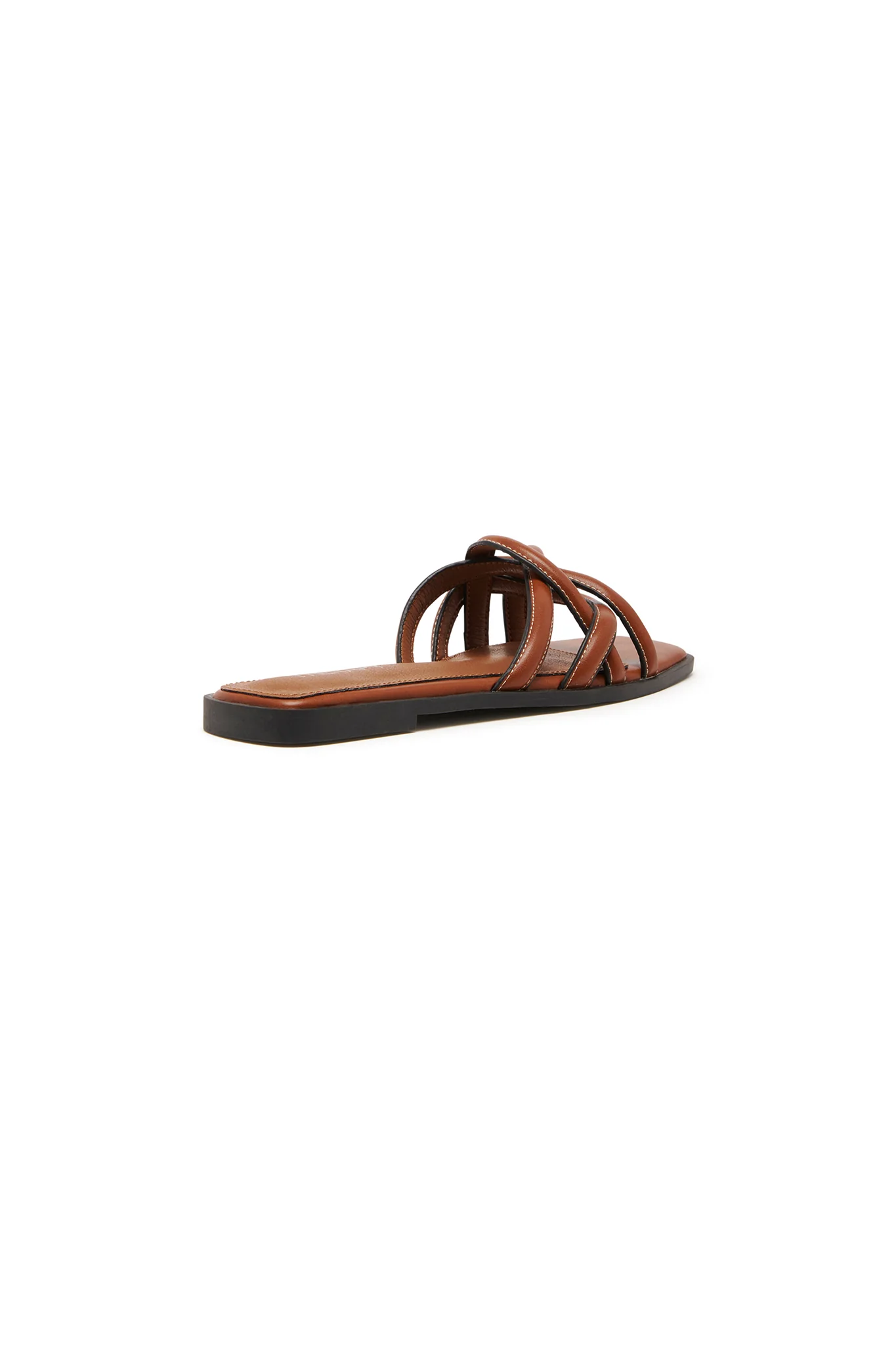 THERAPY Gabrielle Flat Sandal Dark Tan - Image 2