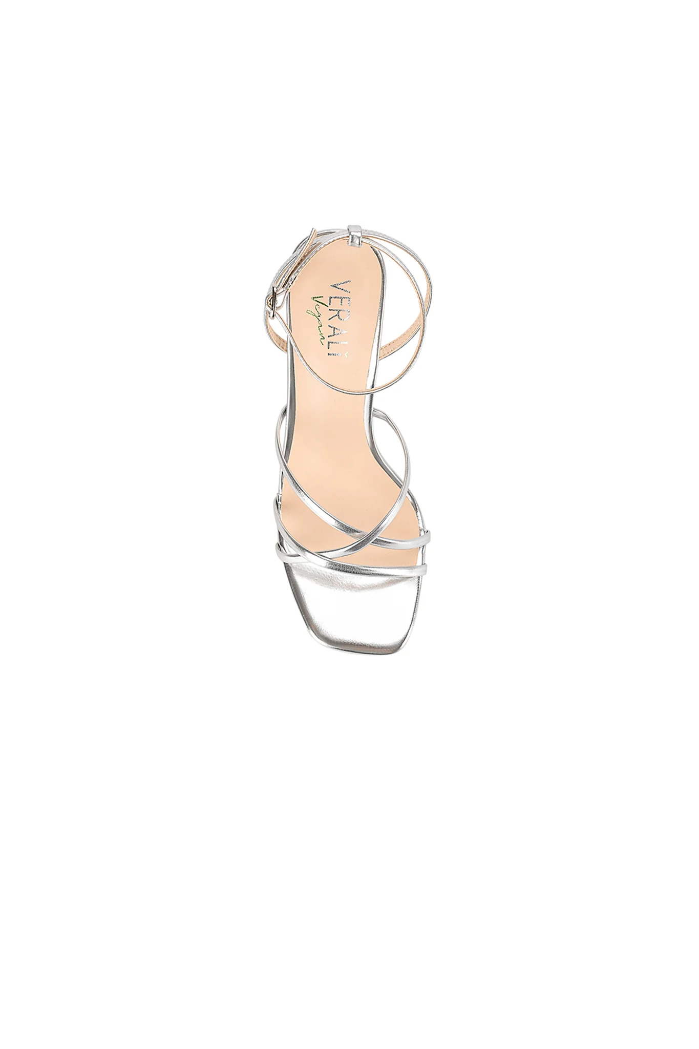 VERALi Penelope Strappy Sandals Silver Metallic - Image 3