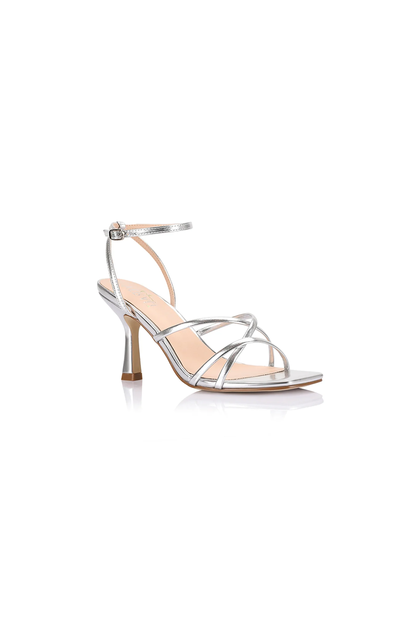 VERALi Penelope Strappy Sandals Silver Metallic - Image 4
