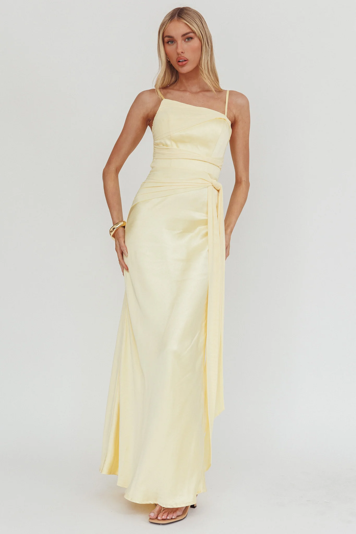 Wysandra Knot Detail Maxi Dress Butter